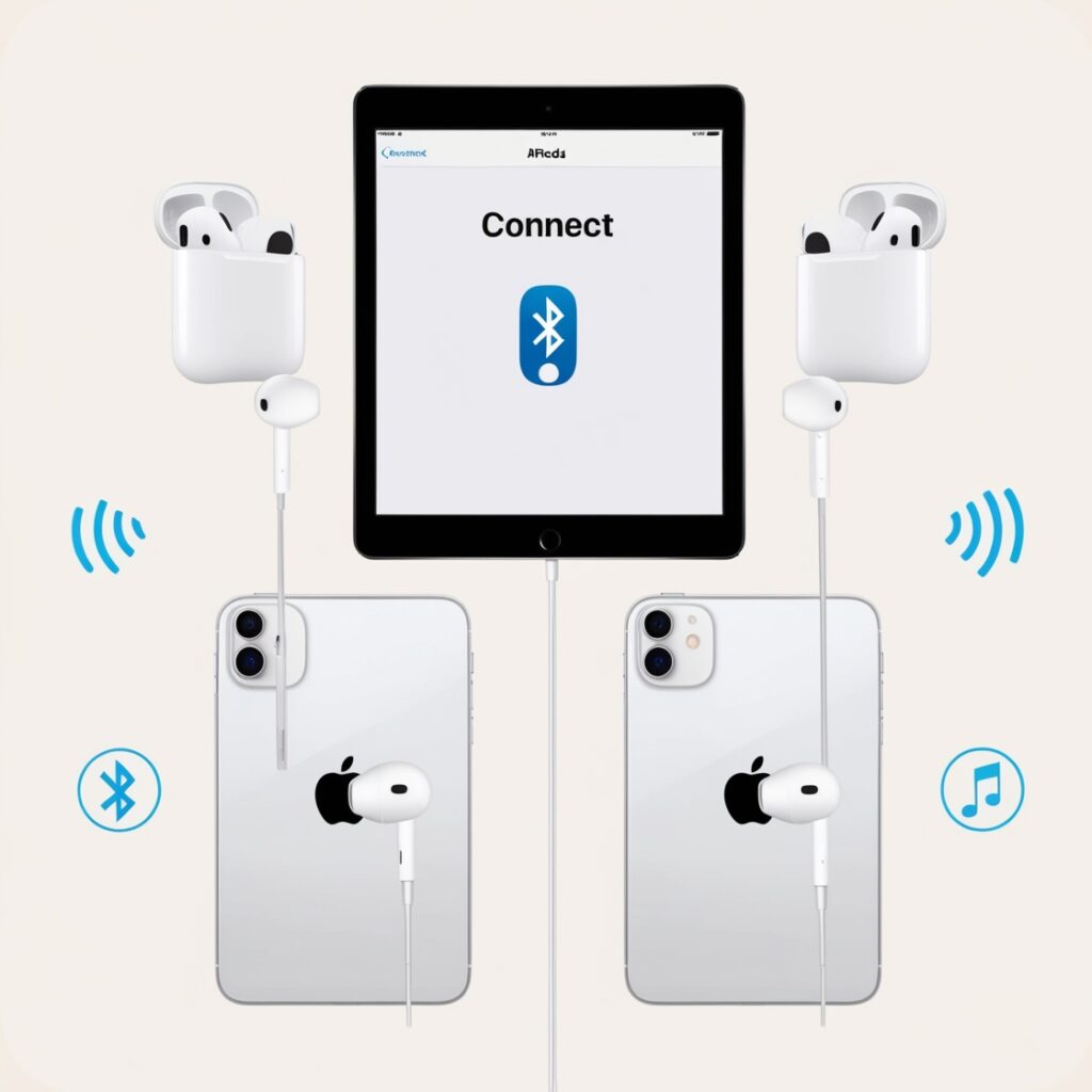 How to Connect Two AirPods to One iPad