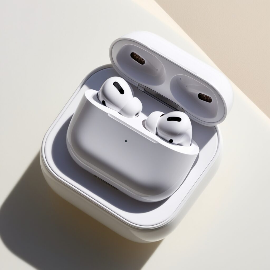 sleek design of airpods pro 2