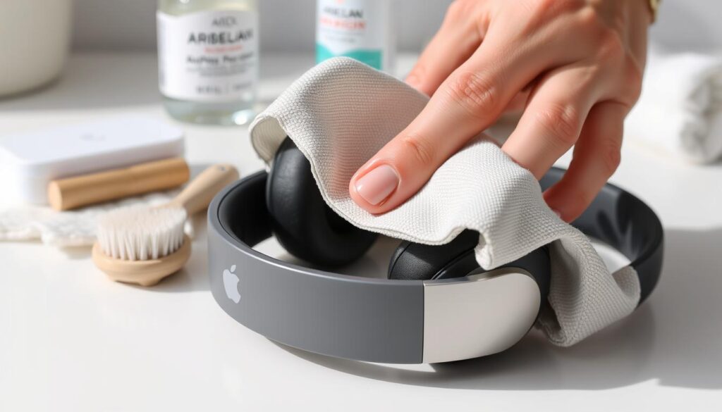 cleaning solutions for airpods max cushions