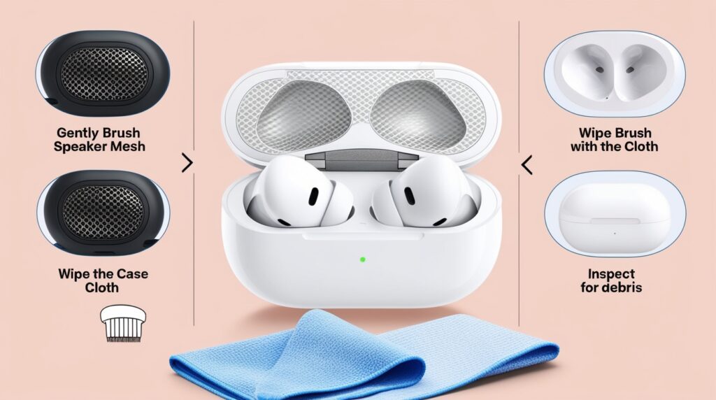 proper way to clean airpods