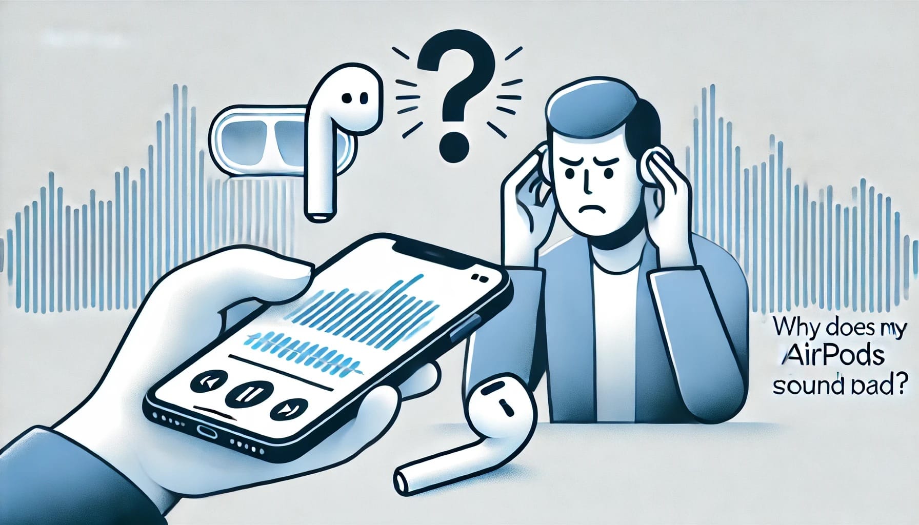 why does my airpods microphone sound bad