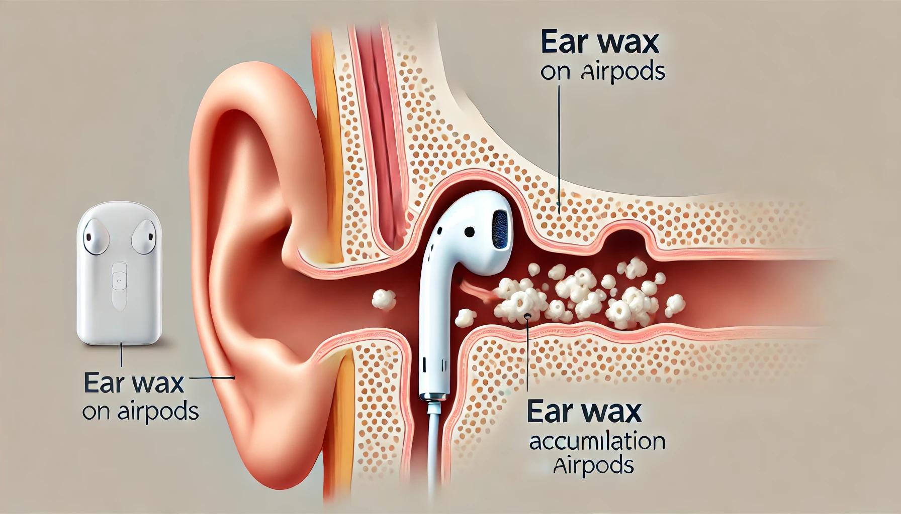 How Ear Wax Accumulates on AirPods:Close Contact Between AirPods and the Ear Canal

